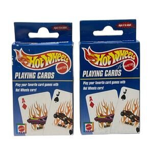 Vintage Hot Wheels Playing Cards – 2 Sealed Decks Mattel 2000 Cars Collectible